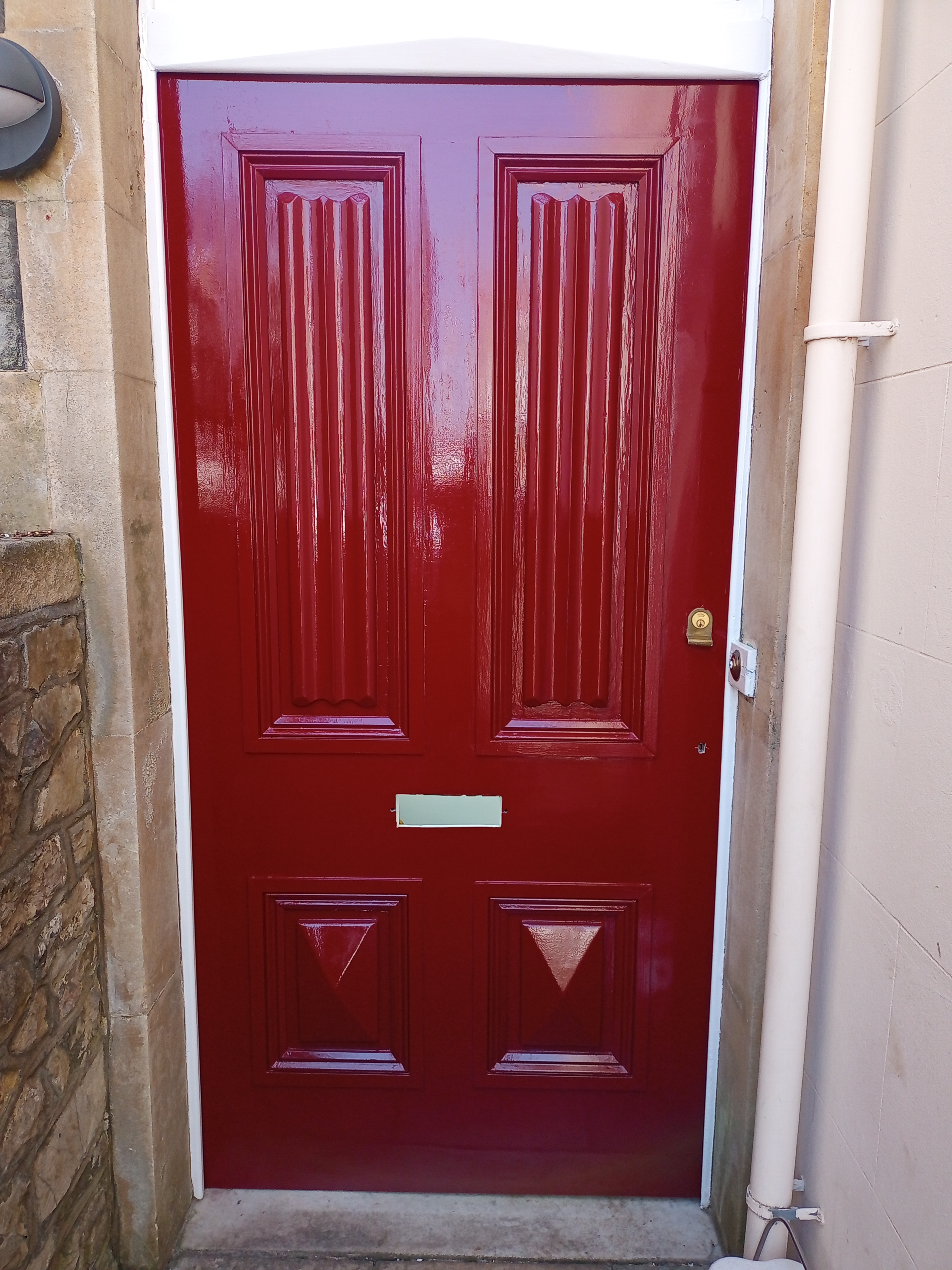 Georgian double door (outside) after refurbishment