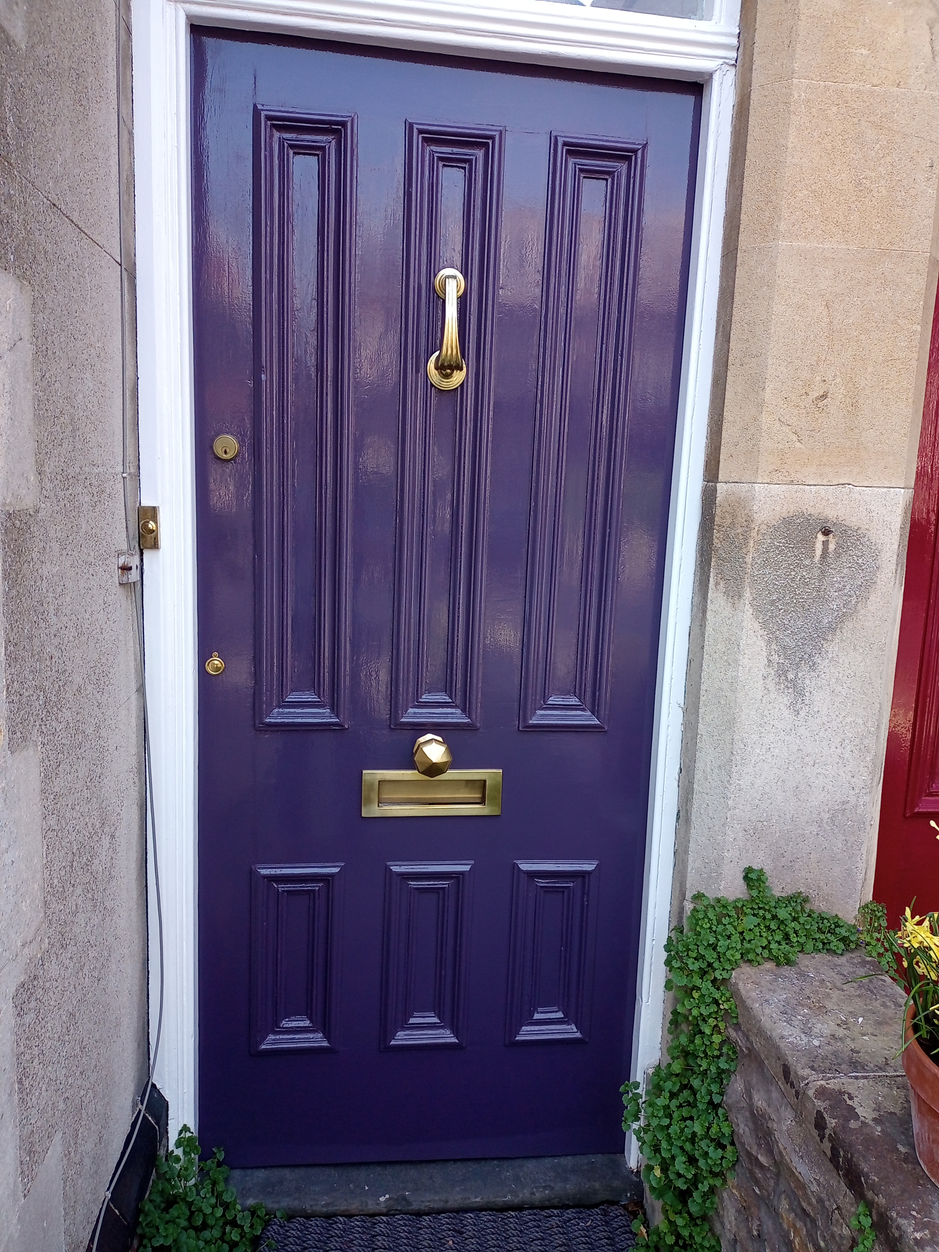 Georgian double door (outside) after refurbishment