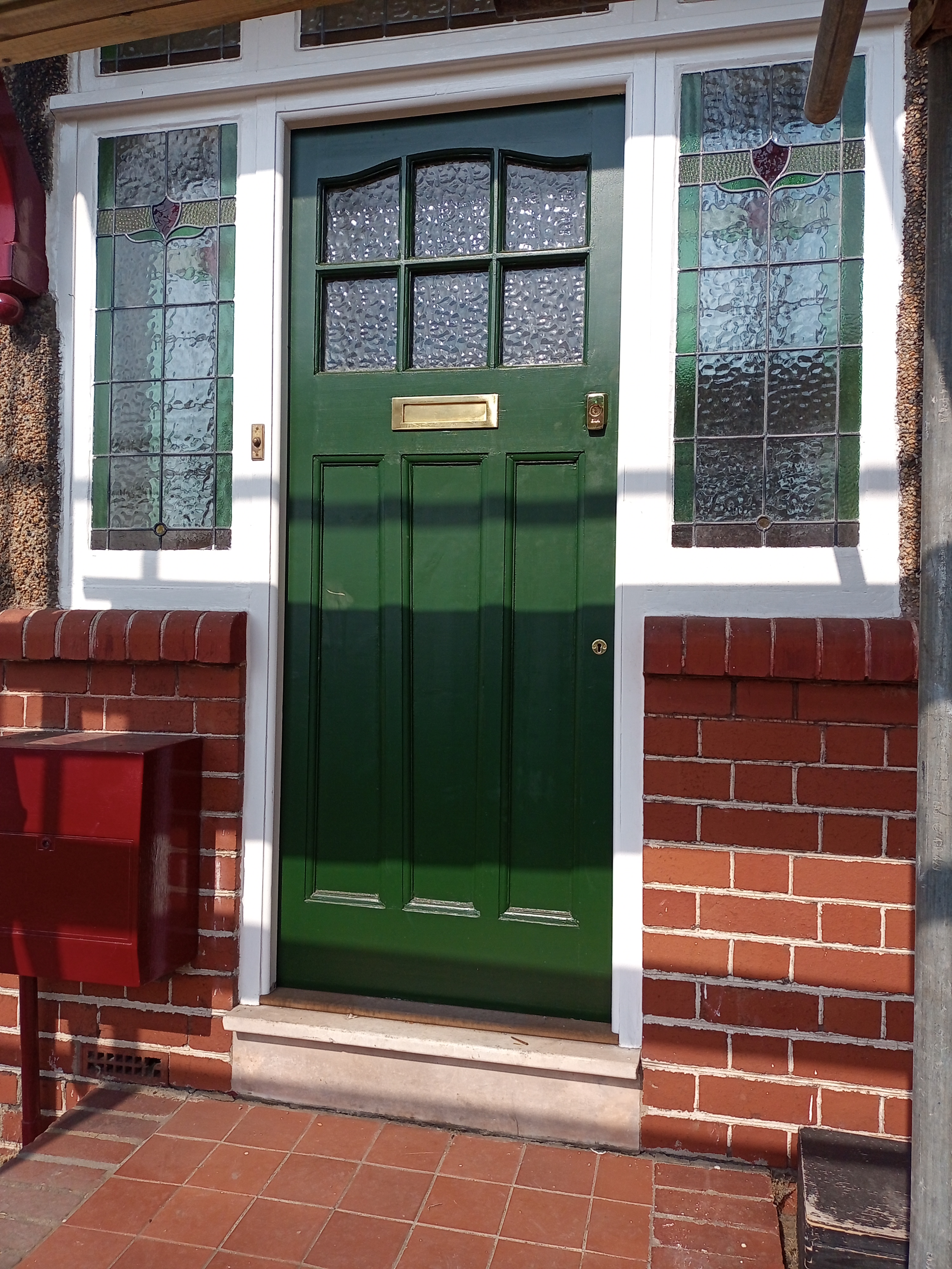 Georgian double door (outside) after refurbishment