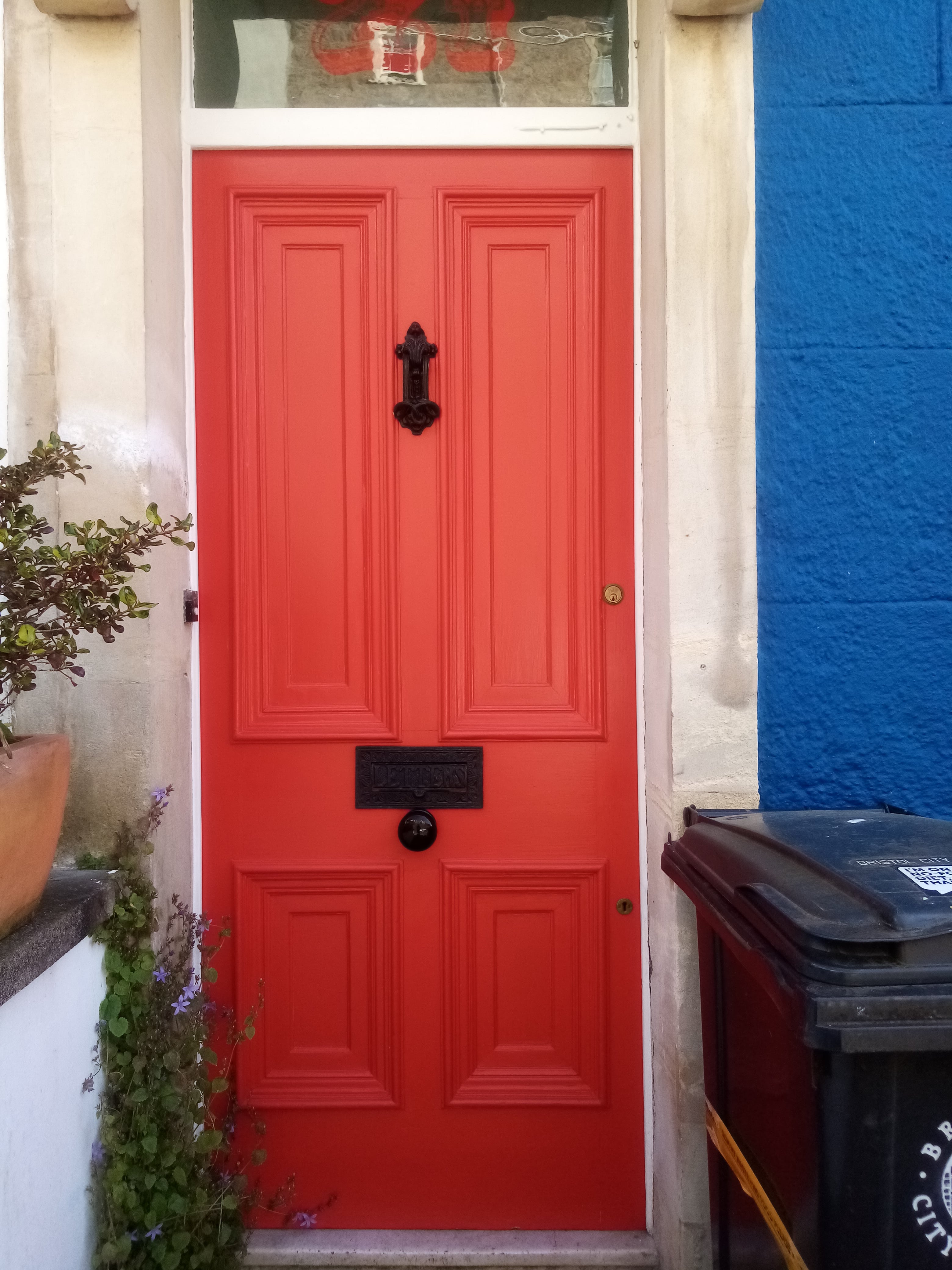 Red period door